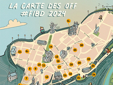 Angoulême Map for the FIBD 2024